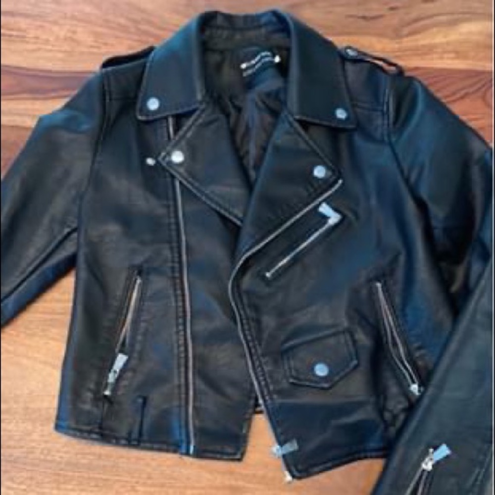 Faux leather jacket